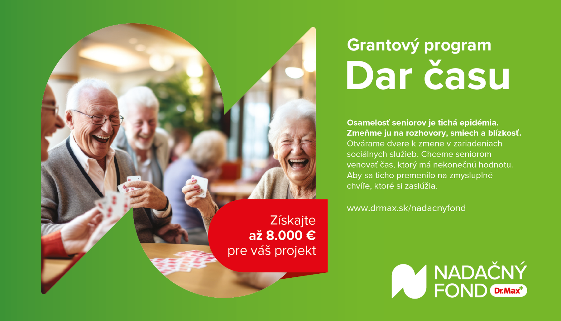 Nový program Nadačného fondu Dr. Max podporí zariadenia, ktoré prinášajú seniorom blízkosť a porozumenie