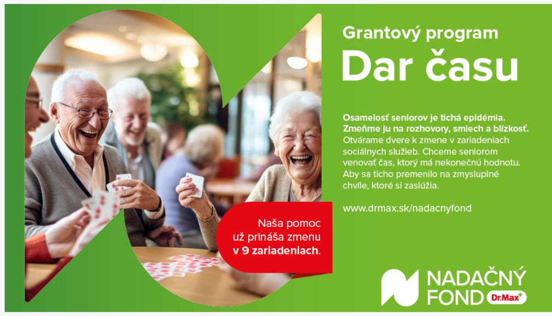 Projekty podporené Nadačným fondom Dr. Max prinášajú seniorom blízkosť, rozhovor a porozumenie